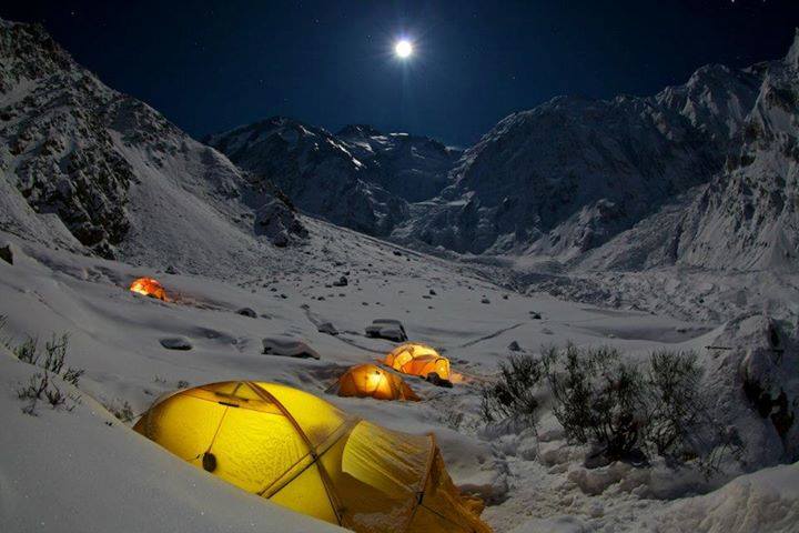 Nanga Parbat in Full Moon Night